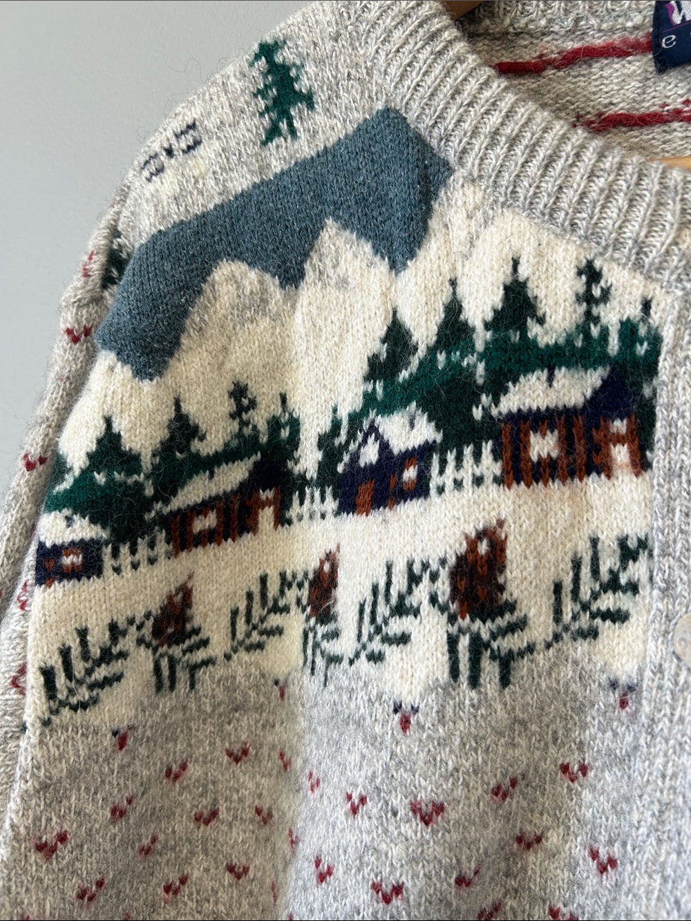 Vintage Women’s Edition Cottagecore Wool Cotton Blend Cardigan Sweater - Picture 2 of 14